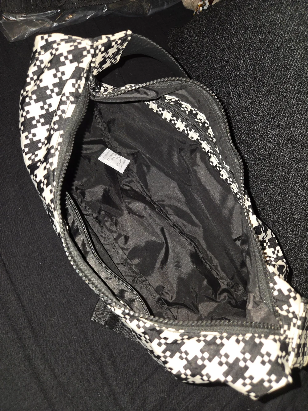 Baggu Medium Crescent Pixel Gingham